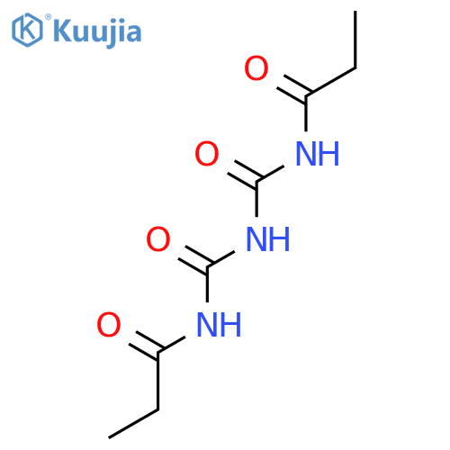 N-(propanoylcarbamoylcarbamoyl)propanamide structure
