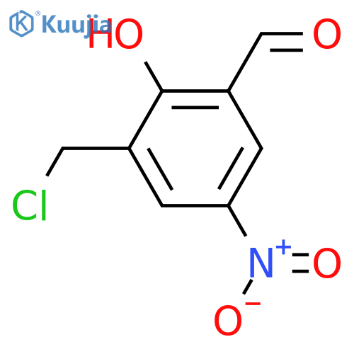 3-Chloromethyl-5-nitrosalicylaldehyde structure