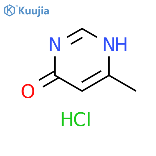 4(3H)-Pyrimidinone, 6-methyl-, hydrochloride (1:1) structure