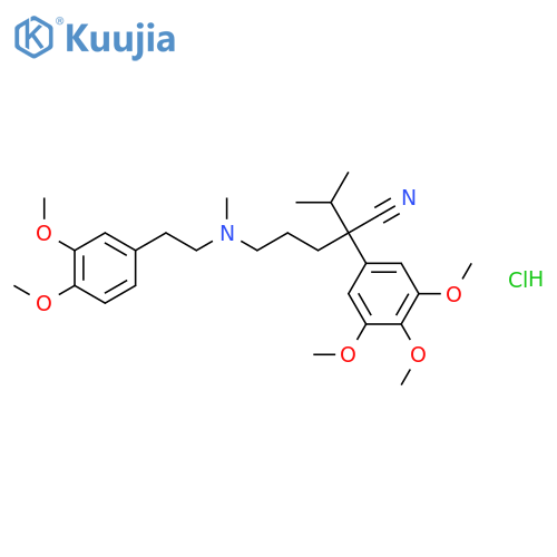 Gallopamil hydrochloride structure