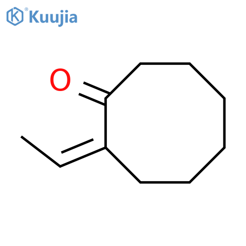 (2Z)-2-ethylidenecyclooctan-1-one structure