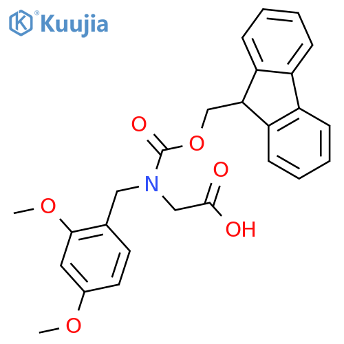 N-(((9H-Fluoren-9-yl)methoxy)carbonyl)-N-(2,4-dimethoxybenzyl)glycine structure