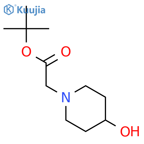 (4-hydroxy-piperidin-1-yl)-acetic acid tert-butyl ester structure