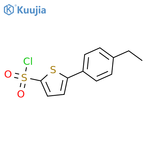 2-Thiophenesulfonyl chloride, 5-(4-ethylphenyl)- structure
