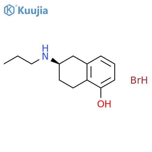 6-(Propylamino)-5,6,7,8-tetrahydronaphthalen-1-ol;hydrobromide structure