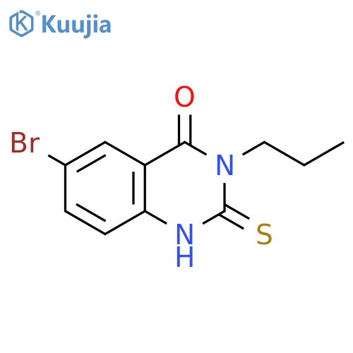 6-Bromo-3-Propyl-2-Sulfanyl-3,4-Dihydroquinazolin-4-One structure