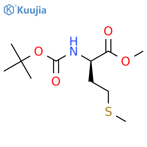 methyl (2R)-2-{[(tert-butoxy)carbonyl]amino}-4-(methylsulfanyl)butanoate structure