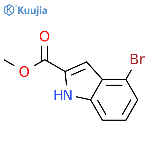 Methyl 4-bromo-1H-indole-2-carboxylate structure