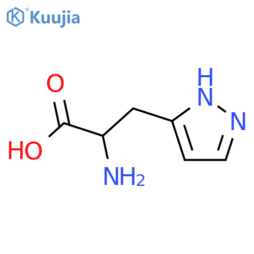 2-amino-3-(1H-pyrazol-5-yl)propanoic acid structure