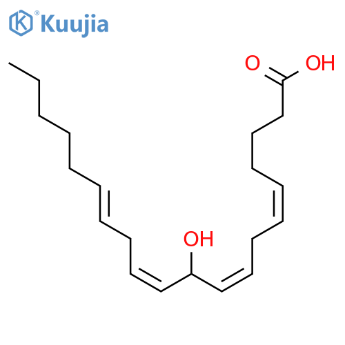 10-Hydroxy-5,8,11,14-eicosatetraenoic acid; (5Z,8Z,10S,11Z,14Z)-form structure