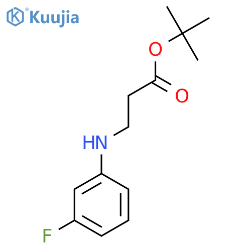 tert-butyl 3-(3-fluorophenyl)aminopropanoate structure