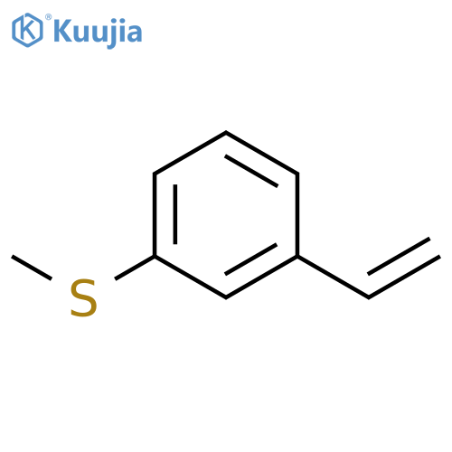 1-ethenyl-3-(methylsulfanyl)benzene structure