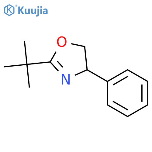 Oxazole, 2-(1,1-dimethylethyl)-4,5-dihydro-4-phenyl-, (R)- structure
