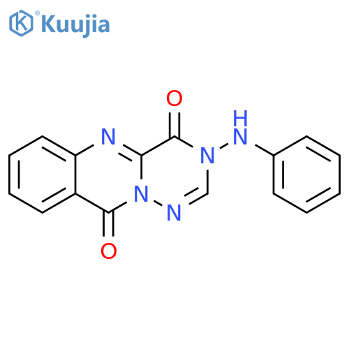 3H-[1,2,4]Triazino[6,1-b]quinazoline-4,10-dione, 3-(phenylamino)- structure