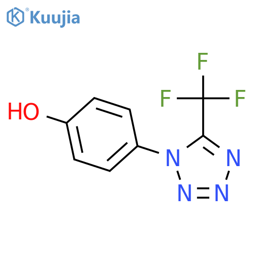 Phenol,4-[5-(trifluoromethyl)-1H-tetrazol-1-yl]- structure