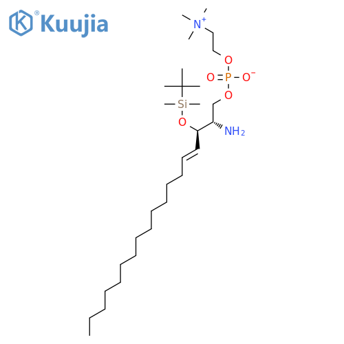 3-O-TERT-BUTYLDIMETHYLSILYL-D-ERYTHRO-SPHINGOSYLPHOSPHORYLCHOLINE structure