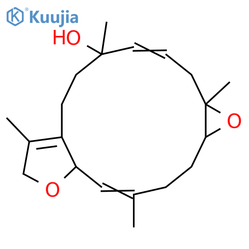 2,16:7,8-Diepoxy-1(15),3,10-cembratrien-12-ol; (2R*,3E,7R*,8R*,10E,12S*)-form structure