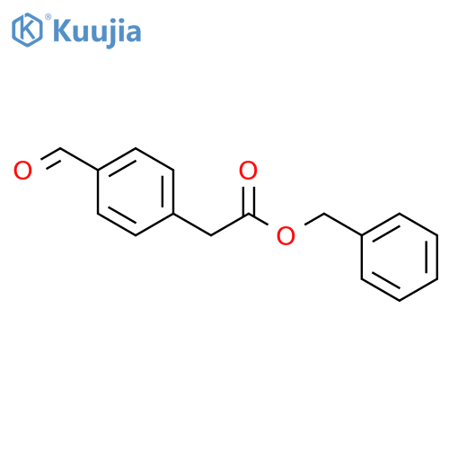 Benzyl 2-(4-formylphenyl)acetate structure