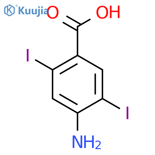 4-Amino-2,5-diiodobenzoic acid structure