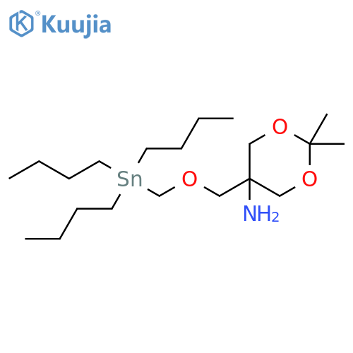 2,2-dimethyl-5-{(tributylstannyl)methoxymethyl}-1,3-dioxan-5-amine structure