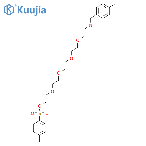 1-(p-Tolyl)-2,5,8,11,14-pentaoxahexadecan-16-yl 4-methylbenzenesulfonate structure