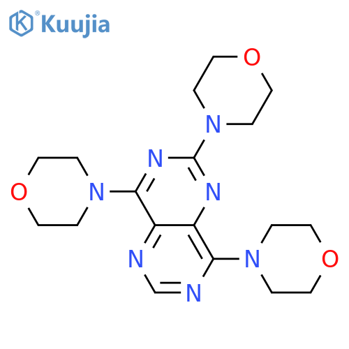 Pyrimido[5,4-d]pyrimidine,2,4,8-tri-4-morpholinyl- structure