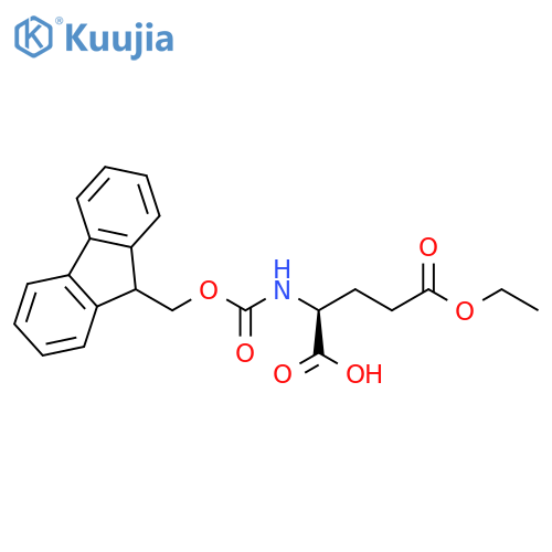 L-Glutamic acid, N-[(9H-fluoren-9-ylmethoxy)carbonyl]-, 5-ethyl ester structure