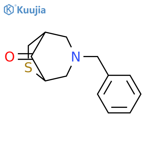 3-(Phenylmethyl)-6-thia-3-azabicyclo[3.2.1]octan-8-one structure