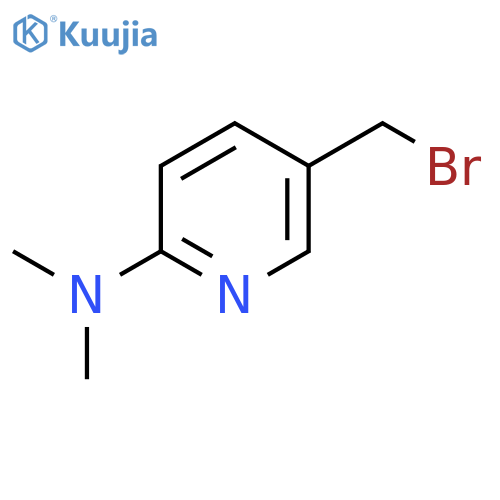 5-(bromomethyl)-N,N-dimethylpyridin-2-amine structure