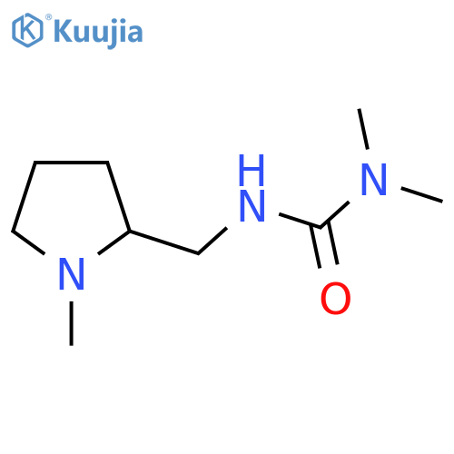 1,1-Dimethyl-3-[(1-methylpyrrolidin-2-yl)methyl]urea structure