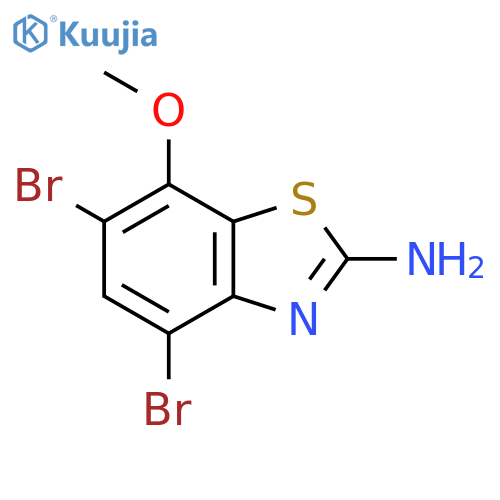 4,6-Dibromo-7-methoxy-1,3-benzothiazol-2-amine structure