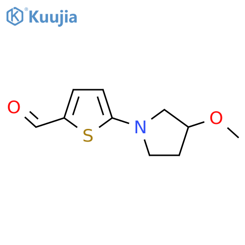 5-(3-Methoxypyrrolidin-1-yl)thiophene-2-carbaldehyde structure