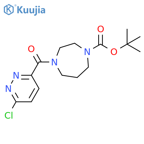 1,1-Dimethylethyl 4-[(6-chloro-3-pyridazinyl)carbonyl]hexahydro-1H-1,4-diazepine-1-carboxylate structure