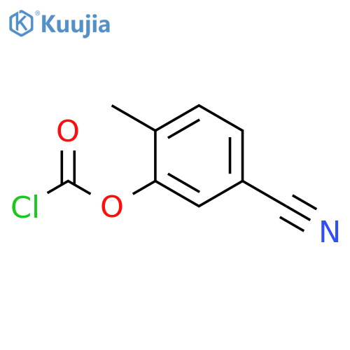 5-cyano-2-methylphenyl chloroformate structure