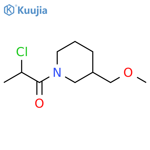 2-chloro-1-(3-(methoxymethyl)piperidin-1-yl)propan-1-one structure