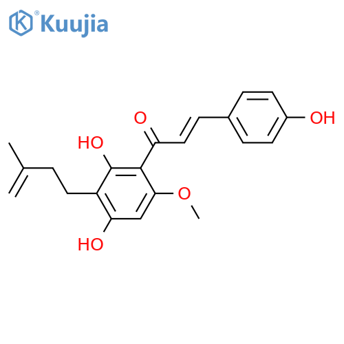 2',4,4',6'-Tetrahydroxy-3'-prenylchalcone; Δ3''-Isomer, 6'-Me ether structure
