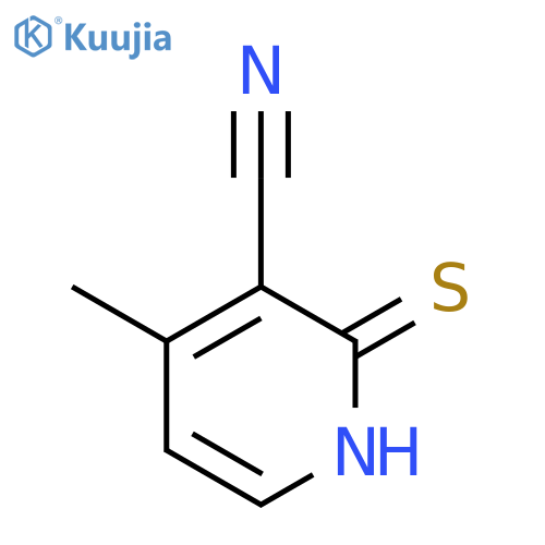 3-Pyridinecarbonitrile,1,2-dihydro-4-methyl-2-thioxo- structure