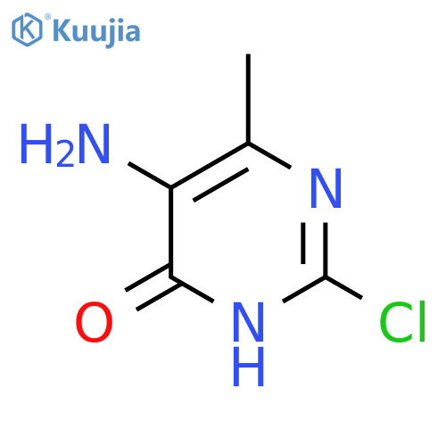 5-Amino-2-chloro-6-methylpyrimidin-4-ol structure