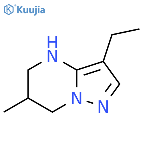 3-ethyl-6-methyl-4H,5H,6H,7H-pyrazolo1,5-apyrimidine structure