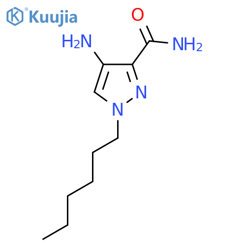 4-amino-1-hexyl-1H-pyrazole-3-carboxamide structure