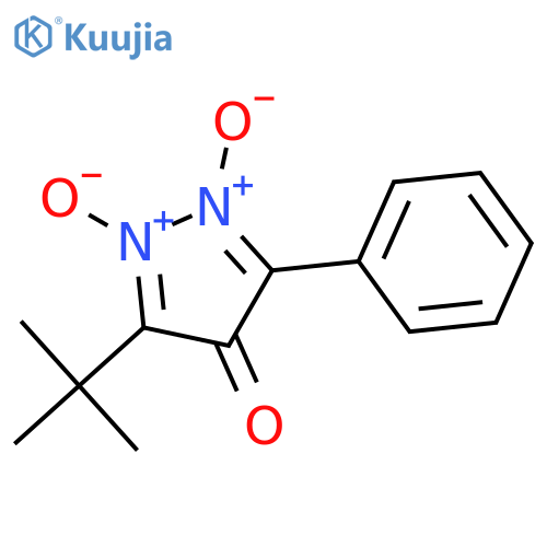 4H-Pyrazol-4-one, 3-(1,1-dimethylethyl)-5-phenyl-, 1,2-dioxide structure