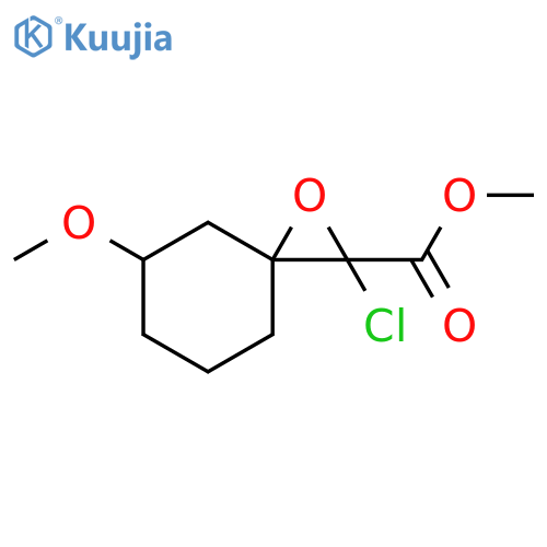 1-Oxaspiro[2.5]octane-2-carboxylic acid, 2-chloro-5-methoxy-, methyl ester structure