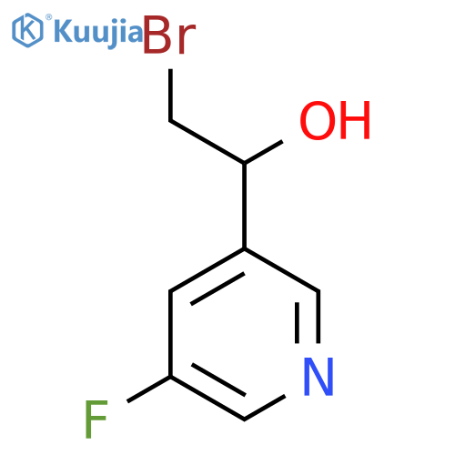 2-bromo-1-(5-fluoropyridin-3-yl)ethan-1-ol structure