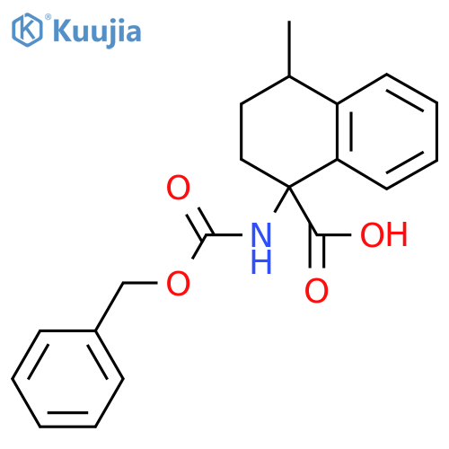 1-{[(Benzyloxy)carbonyl]amino}-4-methyl-1,2,3,4-tetrahydronaphthalene-1-carboxylic acid structure