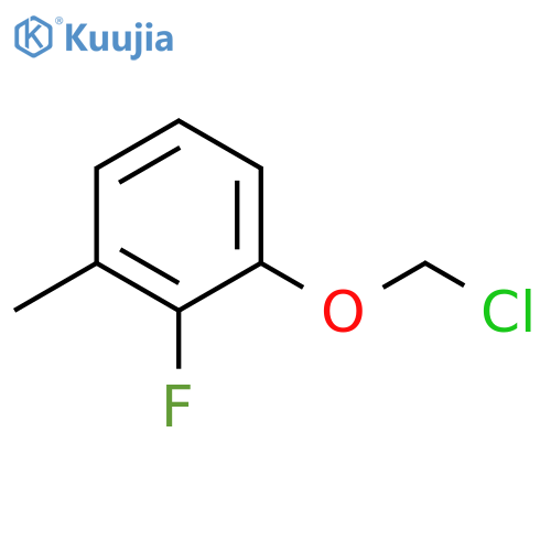 Benzene, 1-(chloromethoxy)-2-fluoro-3-methyl- structure