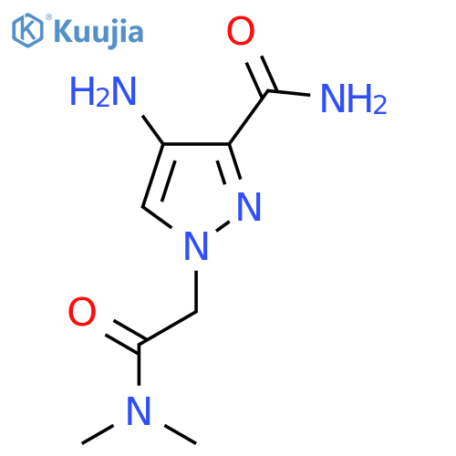 4-amino-1-(dimethylcarbamoyl)methyl-1H-pyrazole-3-carboxamide structure