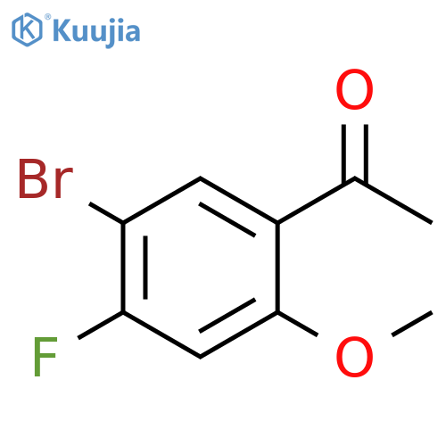 1-(5-Bromo-4-fluoro-2-methoxy-phenyl)-ethanone structure