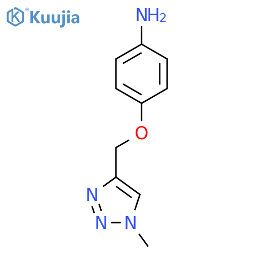 4-[(1-methyl-1H-1,2,3-triazol-4-yl)methoxy]aniline structure