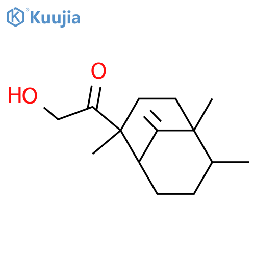 Ethanone,2-hydroxy-1-[(1R,2S,5S,6R)-2,5,6-trimethyl-9-methylenebicyclo[3.3.1]non-2-yl]- structure