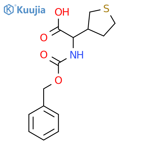 2-{(benzyloxy)carbonylamino}-2-(thiolan-3-yl)acetic acid structure